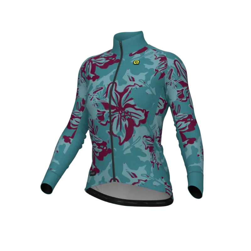 Zateplený cyklistický dres ALÉ dámský PR-E FLOWER