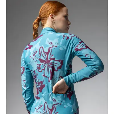 Zateplený cyklistický dres ALÉ dámský PR-E FLOWER