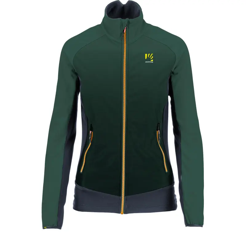 Outdoorová flíska dámská Karpos Croderes tmavě zelená/šedá