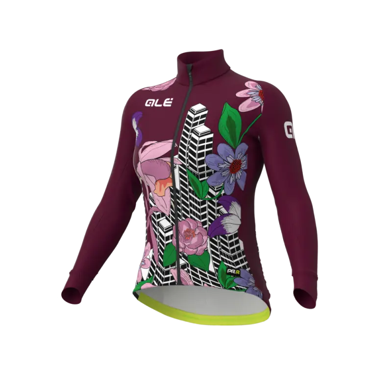 Zateplený cyklistický dres ALÉ dámský PR-R CITY