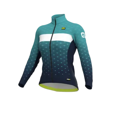 Zateplený cyklistický dres ALÉ dámský PR-R STARS