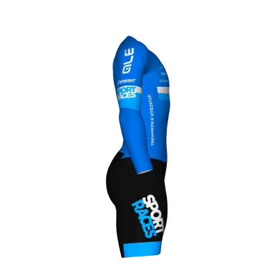 Cyklokrosová kombinéza ALÉ TEAM Ciclocross s dlouhým rukávem Sport Races