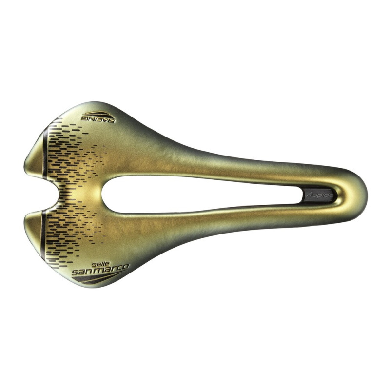 ASPIDE Short Open-Fit Racing Narrow Iridescent Gold