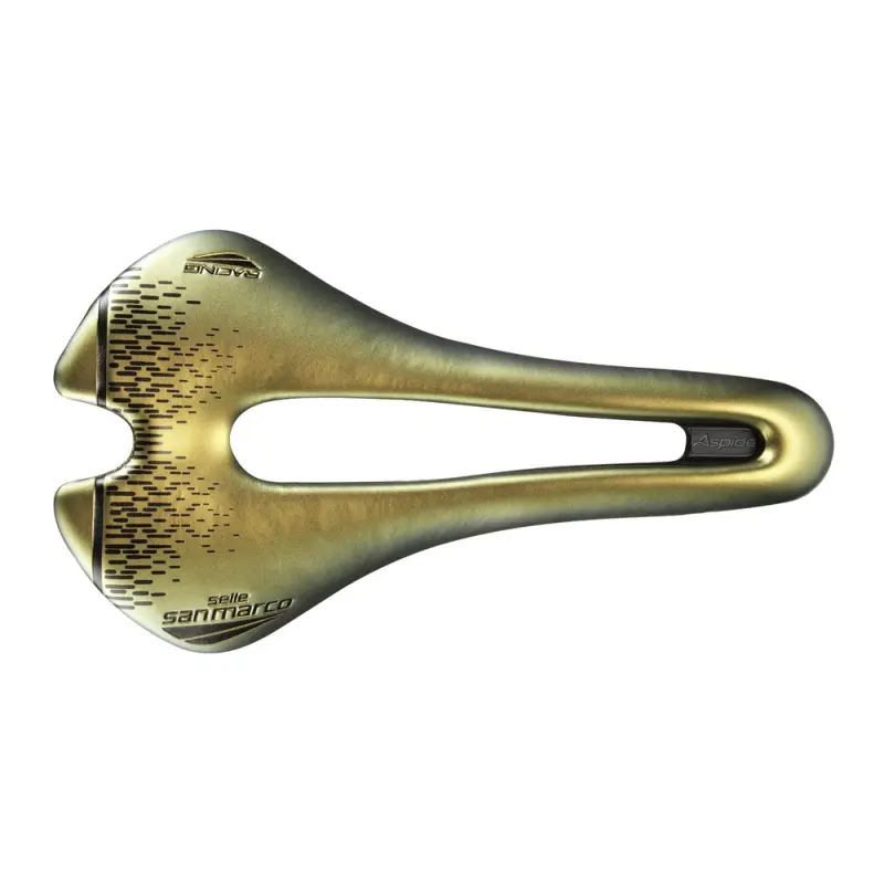 ASPIDE Short Open-Fit Racing Narrow Iridescent Gold