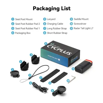 Cyklistický radar Cycplus L7