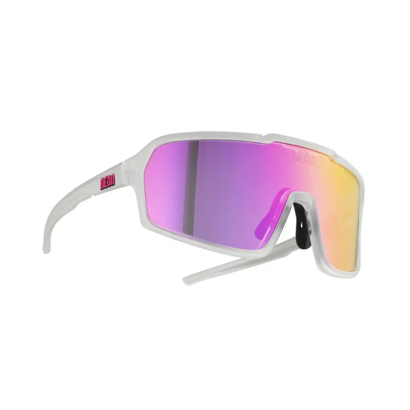 Okuliare Neon Arizona Small biele/fialové, Mirror violet cat. 3