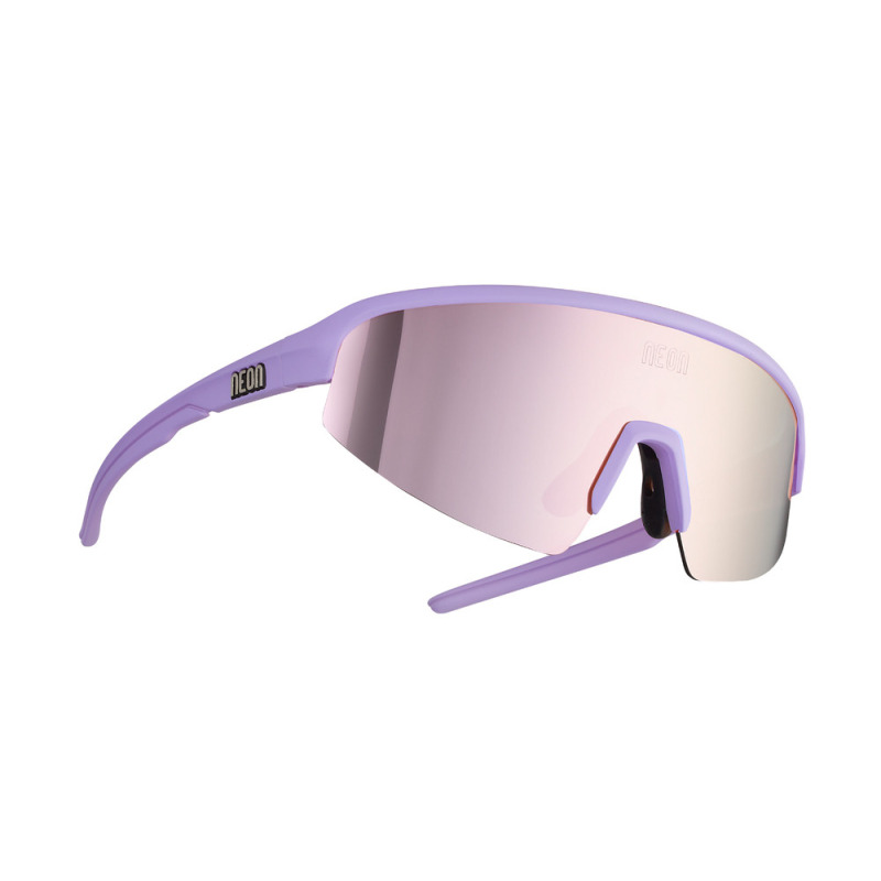 Cyklistické okuliare Neon Arrow 2.0 Small fialové Mirror light pink cat. 3