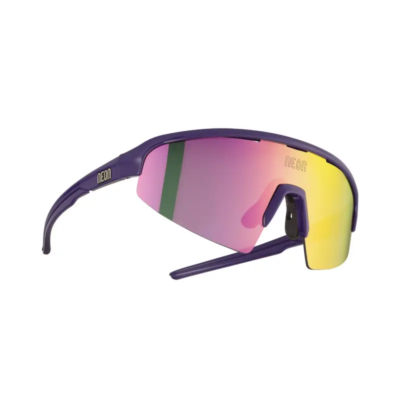 Cyklistické okuliare Neon Arrow 2.0 Small fialové, Mirror violet cat. 3