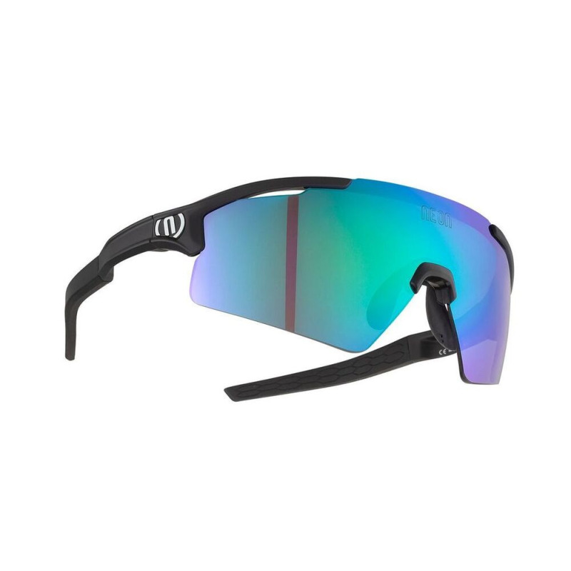 Okuliare Neon Optic Nova Black, Mirror Green Cat. 3