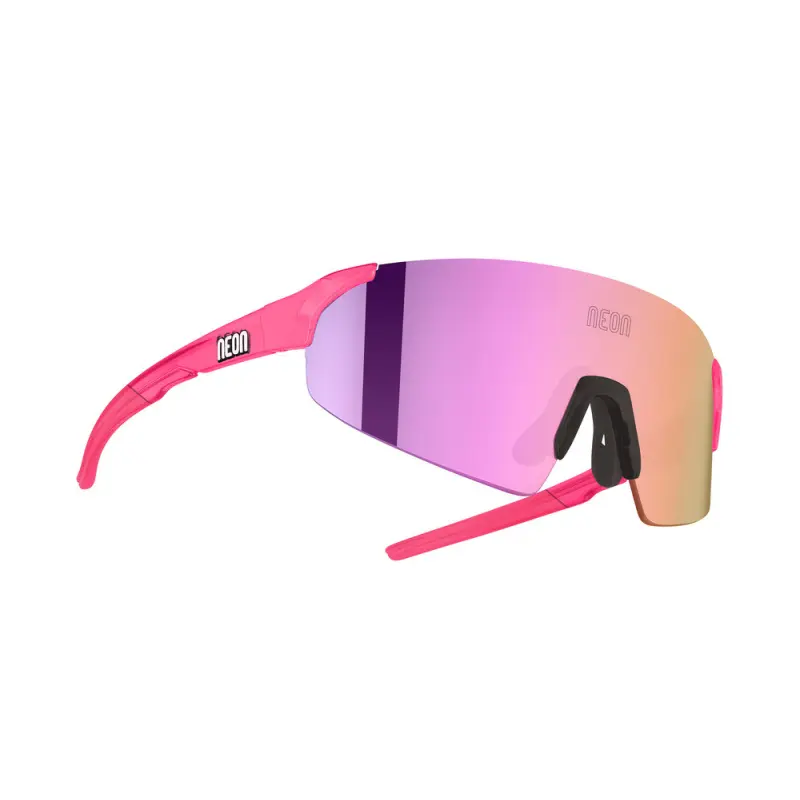 Brýle SUPERFLY, rámeček PINK FLUO, skla MIRROR VIOLET CAT 3, velikost M/L