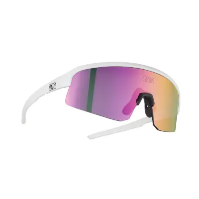 Brýle VIPER, rámeček WHITE, skla MIRROR VIOLET CAT 3, velikost XS