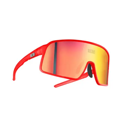 Brýle STRATUS, rámeček RED FLUO, skla MIRROR RED CAT 3, velikost S