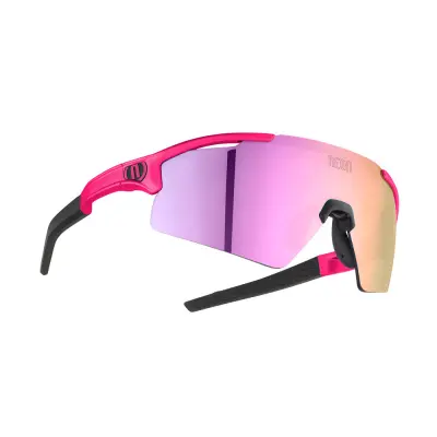 Brýle NOVA, rámeček PINK FLUO, skla MIRROR VIOLET CAT 3, velikost M/L