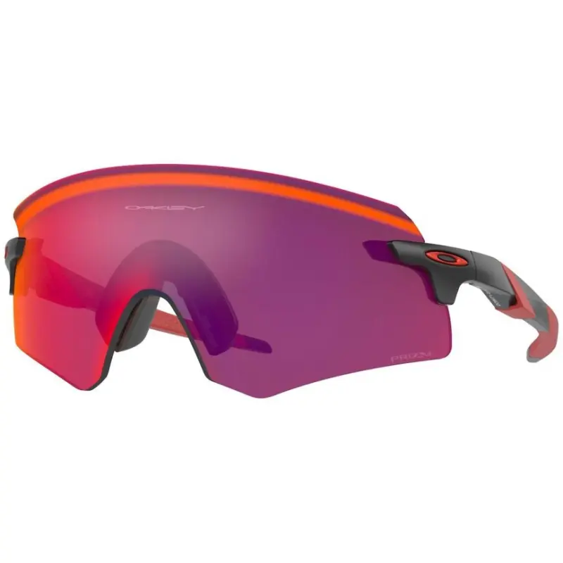 Cyklistické okuliare Oakley Encoder Matte Black Prizm Road čierne/fialové