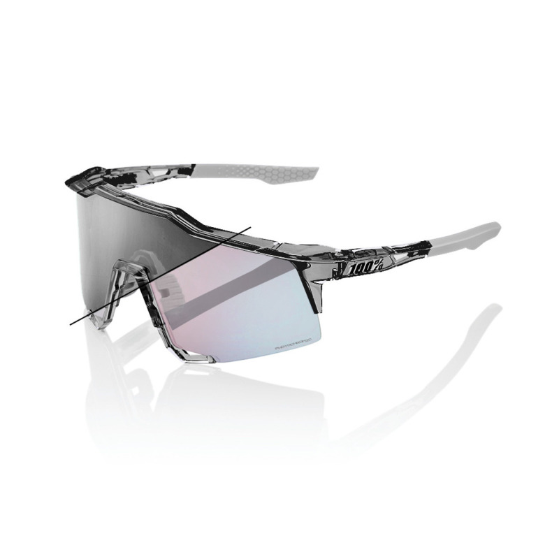 Cyklistické brýle 100% Speedcraft SL - Polished Translucent Grey - Rose Gold Mirror Photochromic
