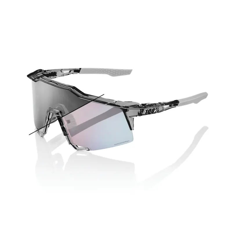 Cyklistické brýle 100% Speedcraft SL - Polished Translucent Grey - Rose Gold Mirror Photochromic