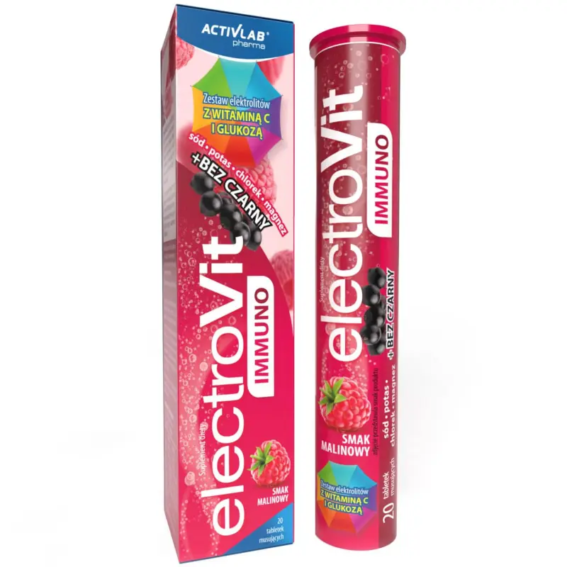 Výživový doplnok ActivLab Electrovit Immuno malina 20 tabliet