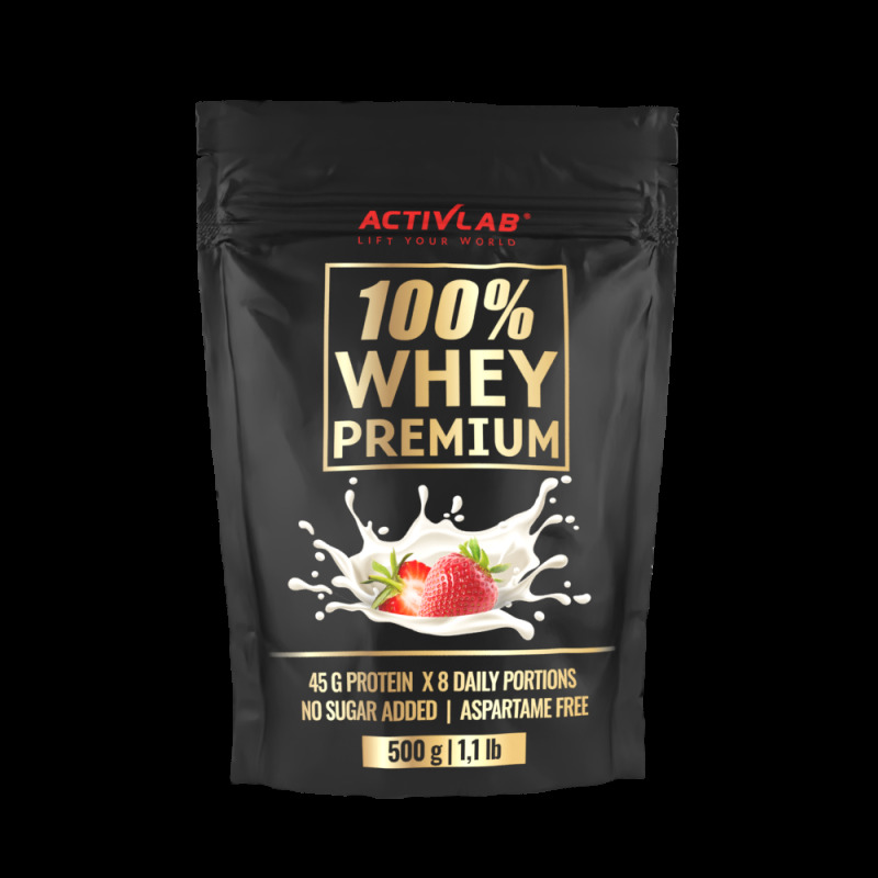 Proteínový prášok 100% Whey ActivLab jahoda 500g