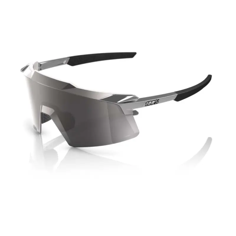Cyklistické brýle 100% Aerocraft - Gloss Chrome - HiPER Silver Chrome Lens