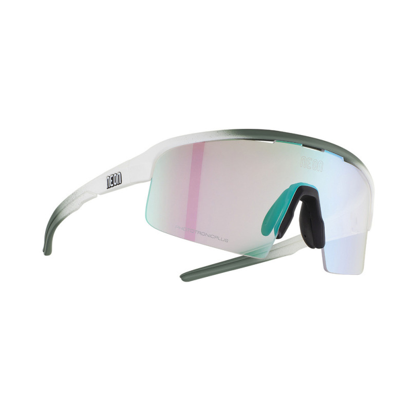 Cyklistické okuliare Neon Optic Arrow 2.0 Small Salvia/White Matt Phototronic Plus Green Cat. 1-3