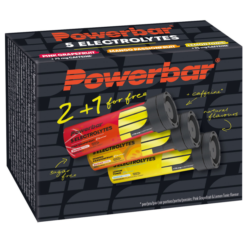 PowerBar 5 Elektrolytů 10 tablet - Mix příchutí 2 + 1 zdarma