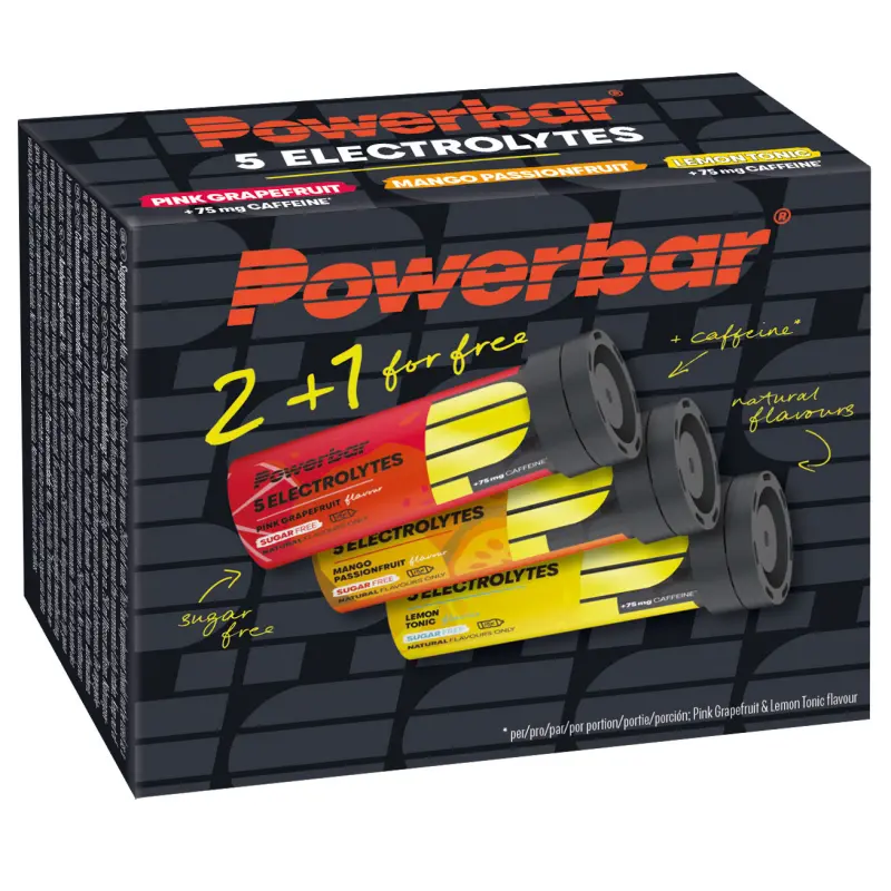 PowerBar 5 Elektrolytů 10 tablet - Mix příchutí 2 + 1 zdarma