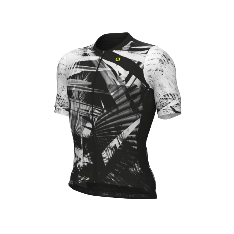 Letní cyklistický dres Alé Cycling Palm PR-E pánský černý/bílý