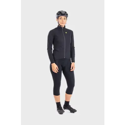 Zimná cyklistická bunda dámska ALÉ GIUBBINO DONNA ELEMENTS čierna