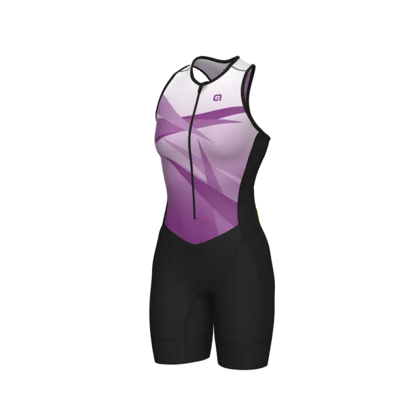 Cyklistická kombinéza Alé Cycling Horizon Triathlon dámska fialová