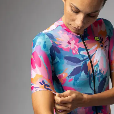 Letní cyklistický dres ALÉ dámský JARDIN PR-E_15