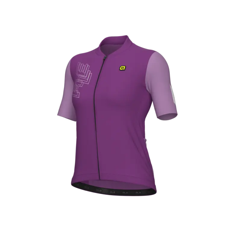 Nyári kerékpáros mez Alé Cycling Follow Me PR-E női lila