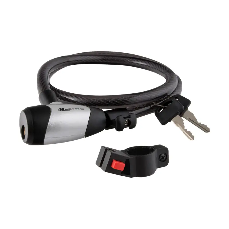Zámek na kolo Longus Extreme 12/90 mm černý/stříbrný