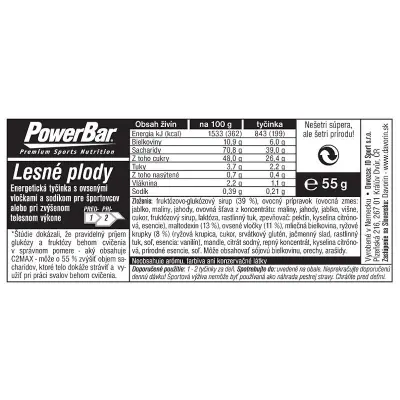 PowerBar Energize tyčinka 55g Lesné ovocie_alt0