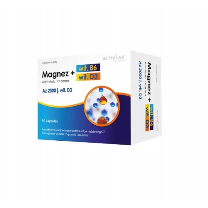 Výživový doplnok ActivLab Magnez+ B6+D3