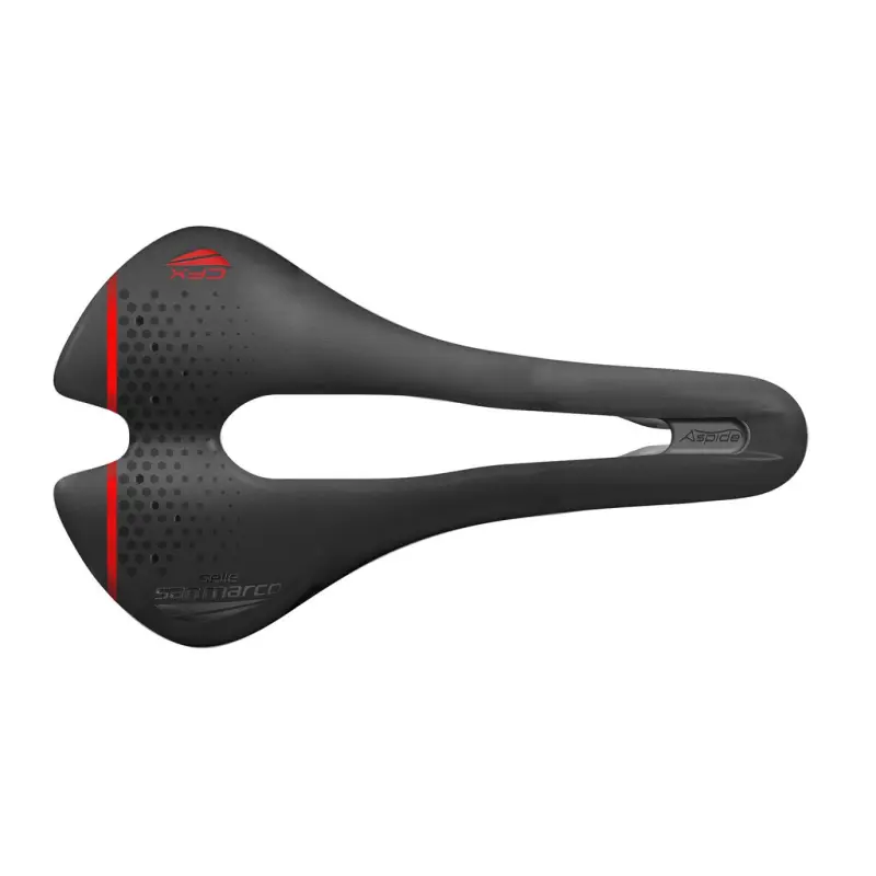 Cyklistické sedlo unisex Selle San Marco Aspide Short Carbon FX Wide černé
