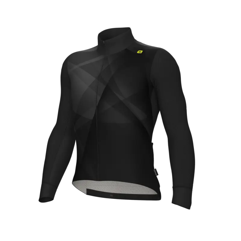 Zateplený cyklistický dres pánský Alé Cycling R-EV1 Quick černý