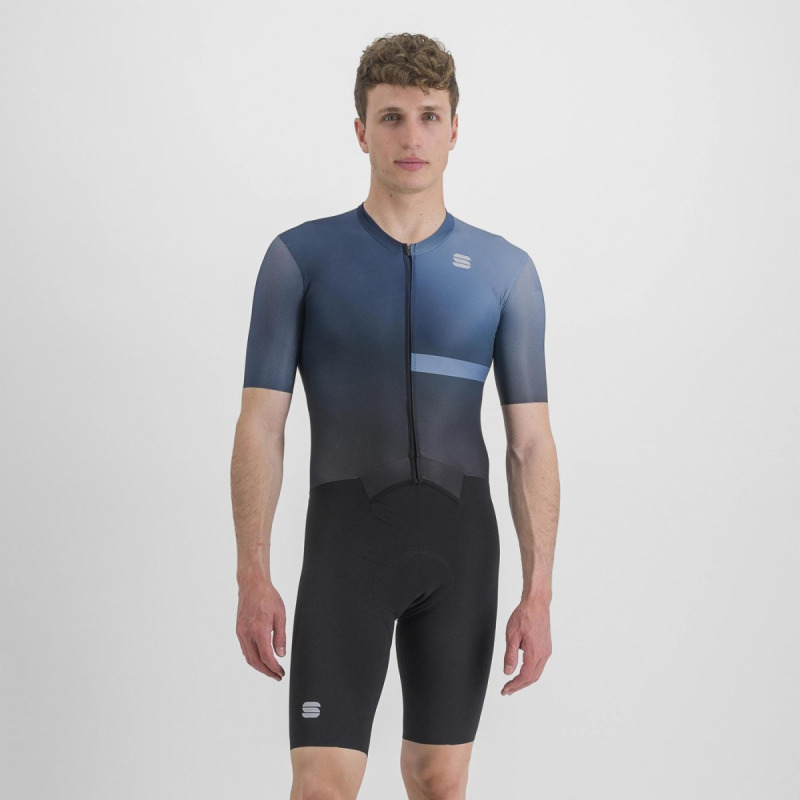 Cyklistická kombinéza pánská Sportful Bomber černá/šedá