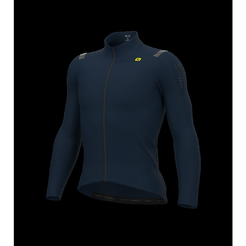 Zateplený cyklistický dres pánský Alé Cycling R-EV1 Warm Race modrý