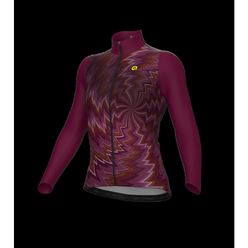 Zateplený cyklistický dres dámský Alé Cycling PR-E Liquid bordó