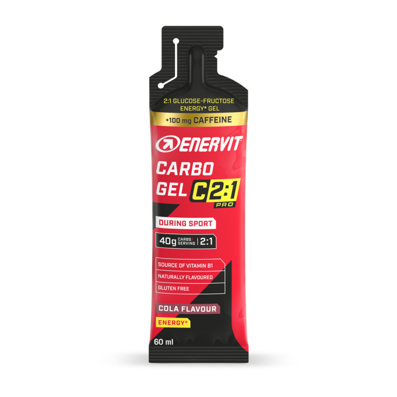 Energetický gel Enervit Carbo Gel C2:1 s kofeinem cola