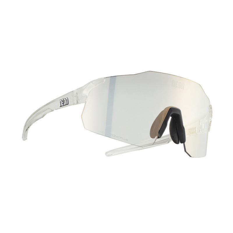 Cyklistické okuliare Neon Optic Sky 2.0 Crystal Shiny Phototronic Plus Bronze Cat. 1-3 biele
