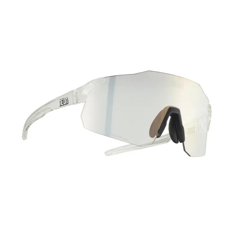Cyklistické okuliare Neon Optic Sky 2.0 Crystal Shiny Phototronic Plus Bronze Cat. 1-3 biele