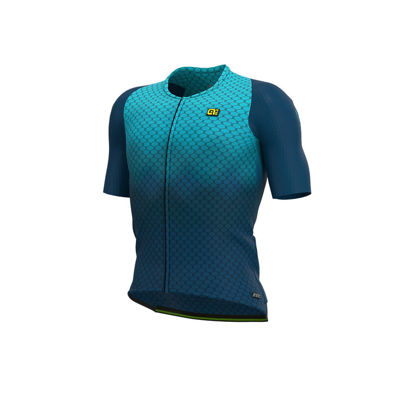 Letní cyklistický dres pánský ALÉ R-EV1 VELOCITY G+ tyrkysový