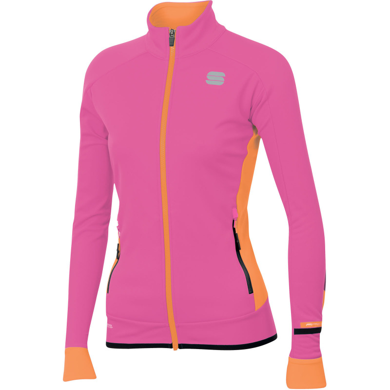 Bunda na bežky dámska Sportful Apex GORE-TEX INFINIUM ružová/oranžová/čierna