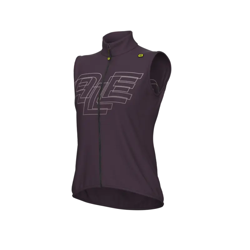 Vetru a vode odolná cyklistická vesta dámska Alé Cycling PR-E Sauvage fialová