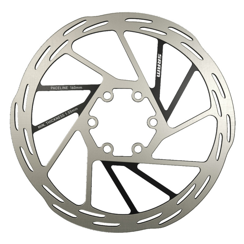 Brzdový kotouč Sram AM DB Rotor/Bolts Paceline 160 Rounded stříbrný
