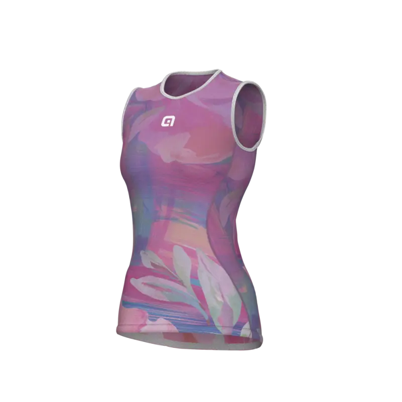 Cyklistická funkčná vrstva Alé Cycling Watercolor Intimo dámska fialová