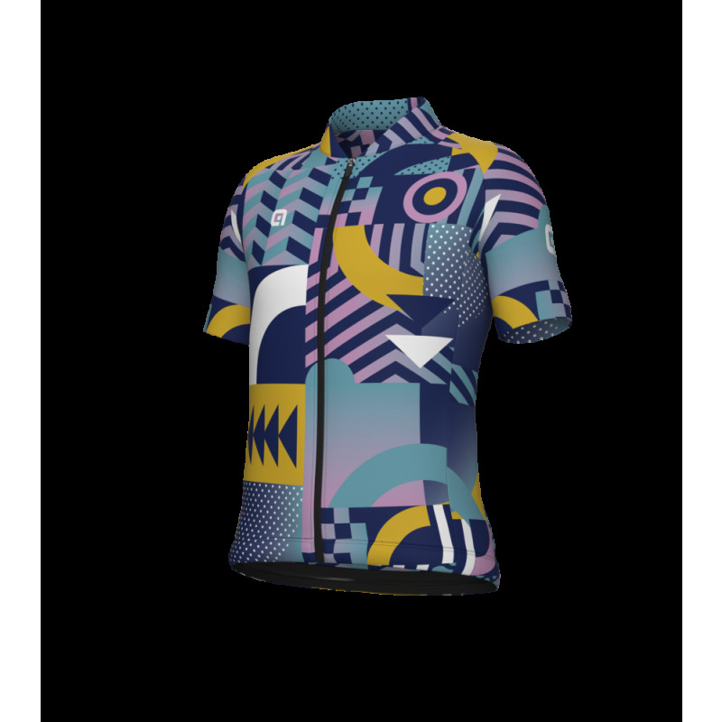 Letní cyklistický dres Alé Cycling Kid Games dětský růžový