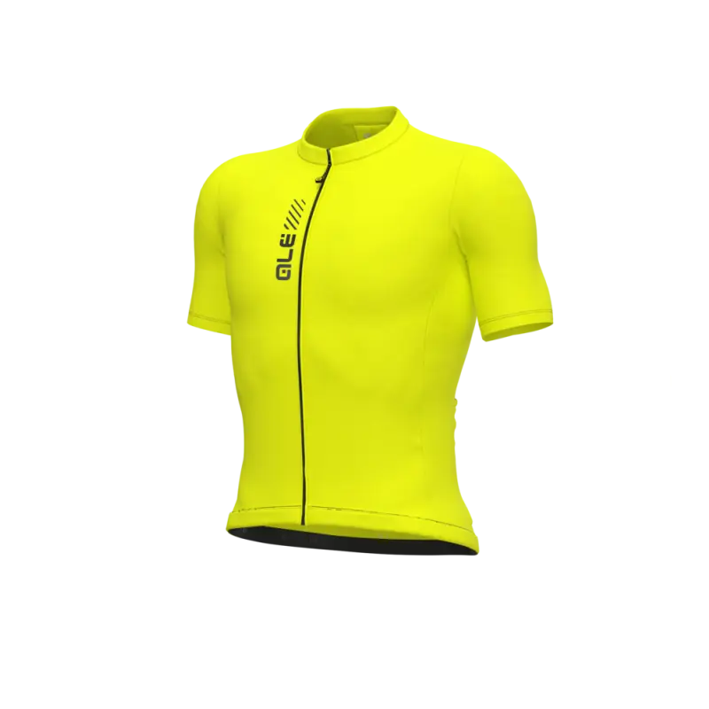 Letný cyklistický dres Alé Cycling Pragma Color Block pánsky žltý