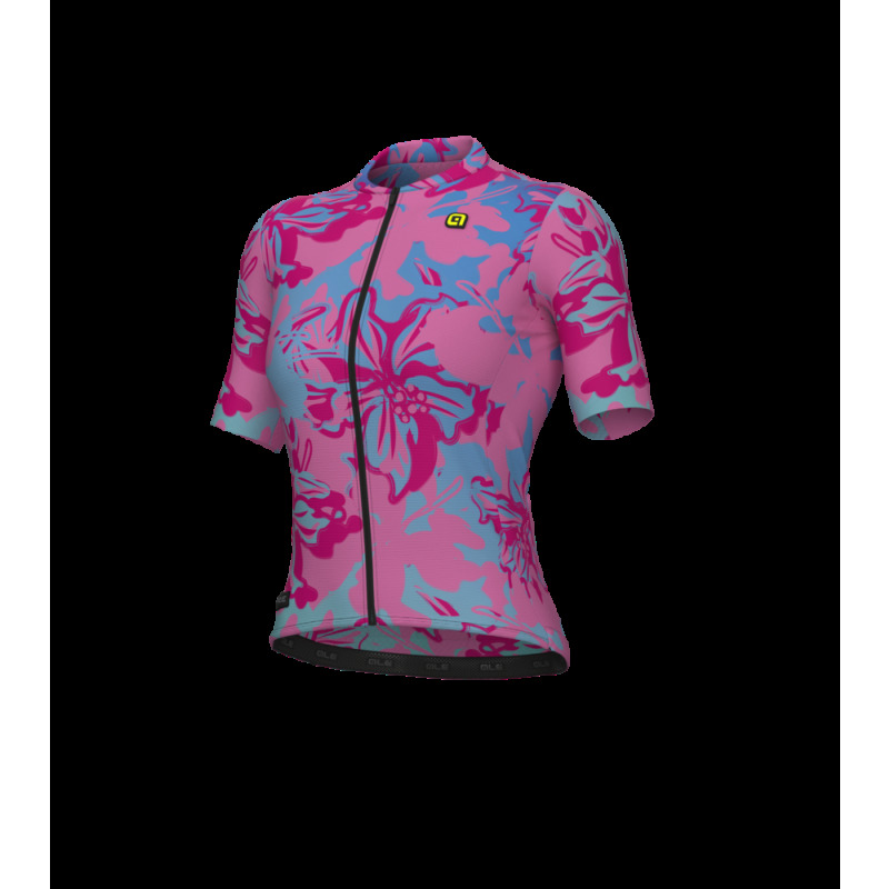 Letný cyklistický dres Alé Cycling PR-E Honolulu dámsky rúžový
